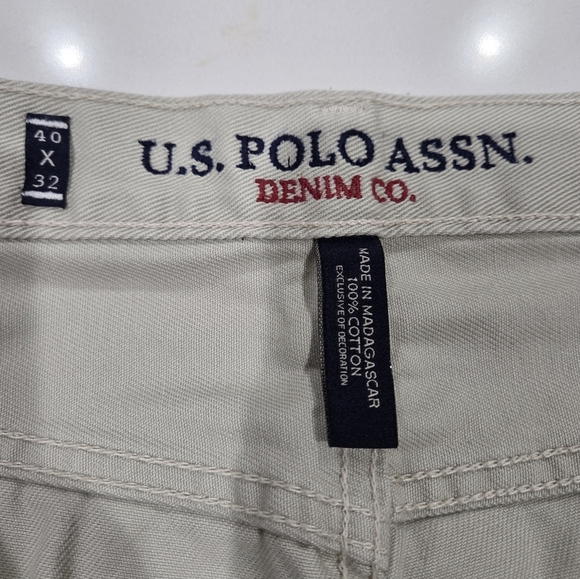 Polo Ralph Lauren Men's Size 40/32 Khaki Cotton Straight Leg Pants - Picture 3 of 16